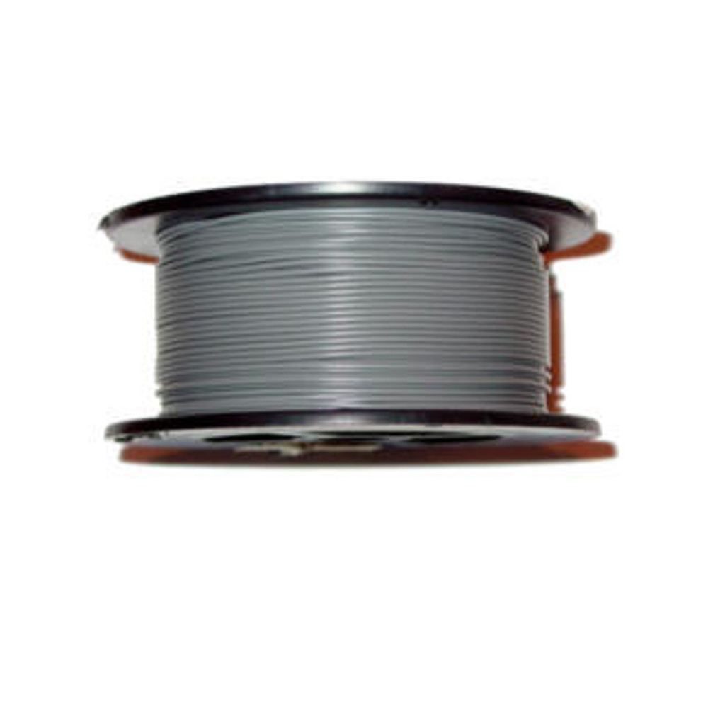 22AWG 100' Solid Gray Wire