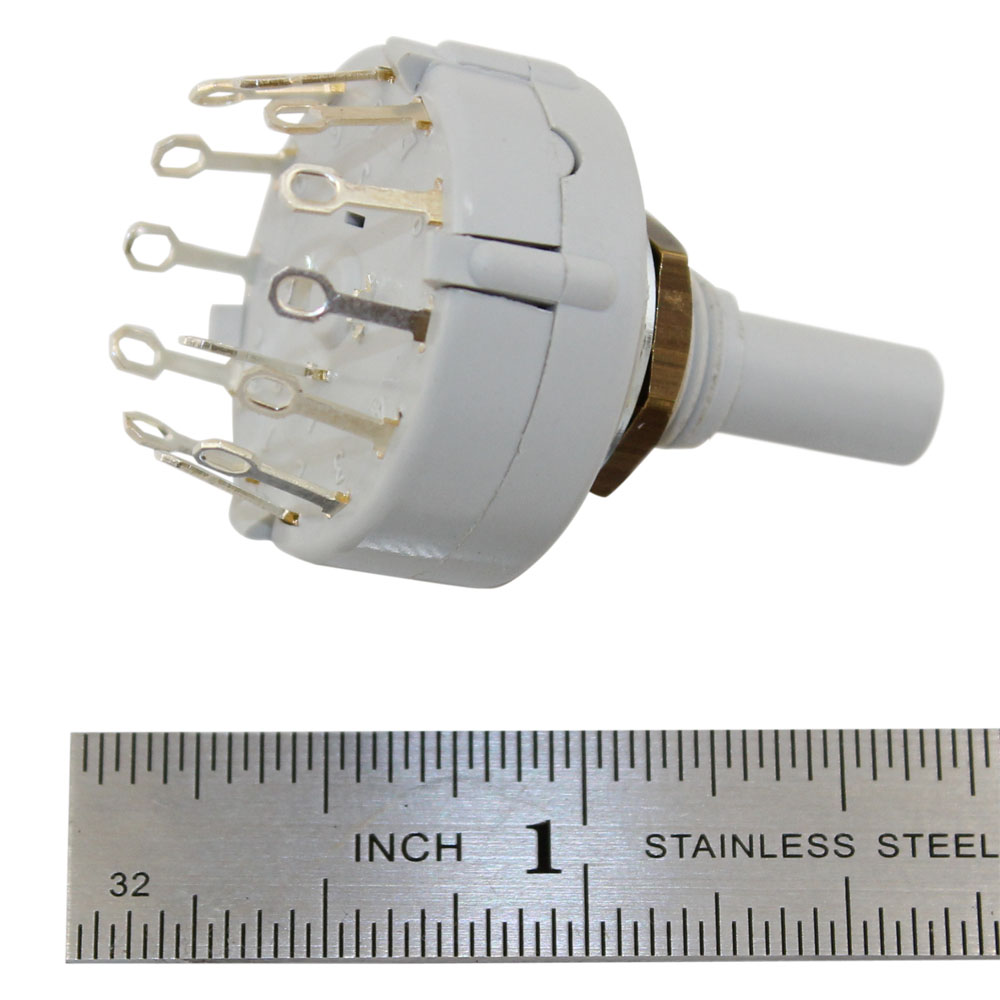 Hi-Rel Adjustable Rotary Switch | 1 Pole 2-12 Position | 10WA364