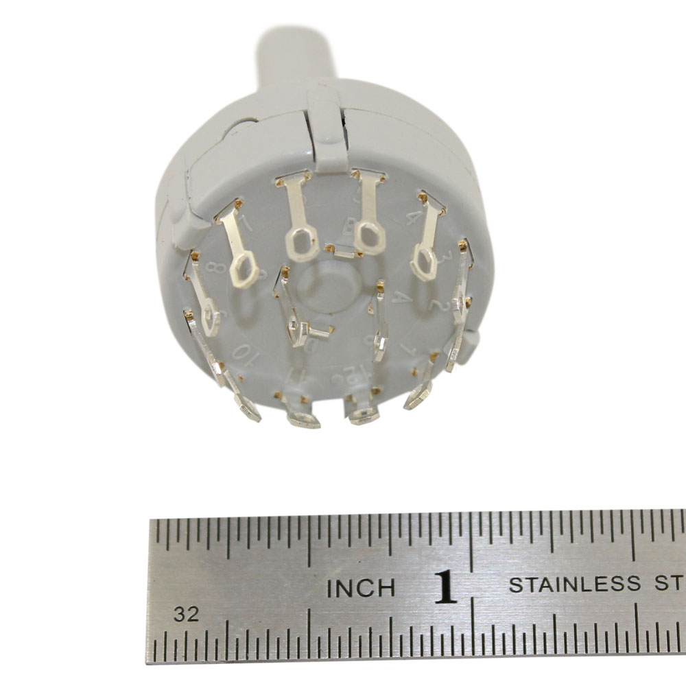 Hi-Rel Adjustable Rotary Switch | 2 Pole 2-6 Position | 10WA365