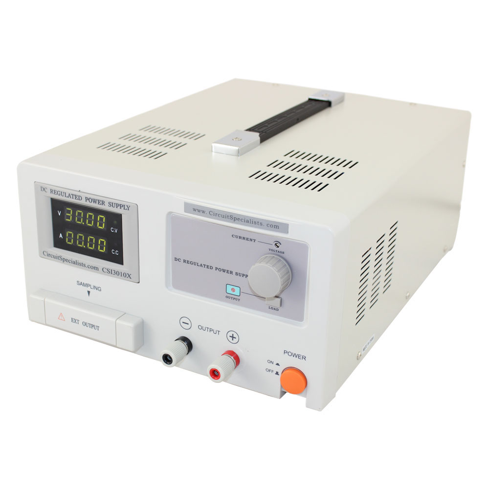 Linear Power Supply: 0-30 Volt, 0-10 Amp with Adjustable Current Limiting