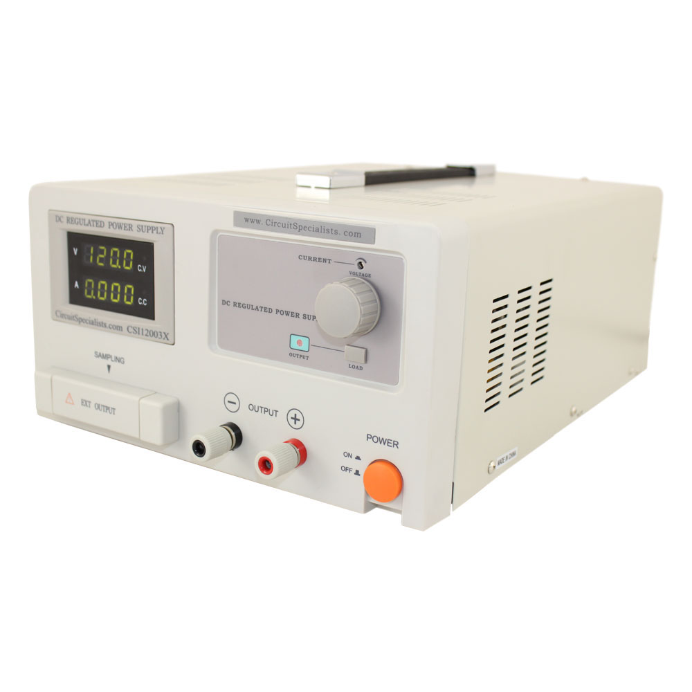 120 Volt DC 3.0 Amp Linear Bench Power Supply