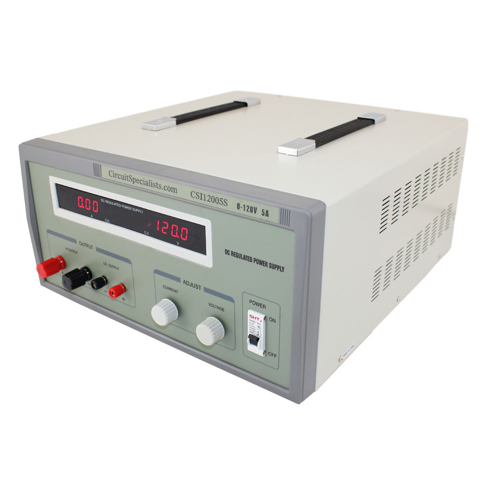 Bench Power Supply Heavy Duty Regulated Linear 0-120V/0-5A DC