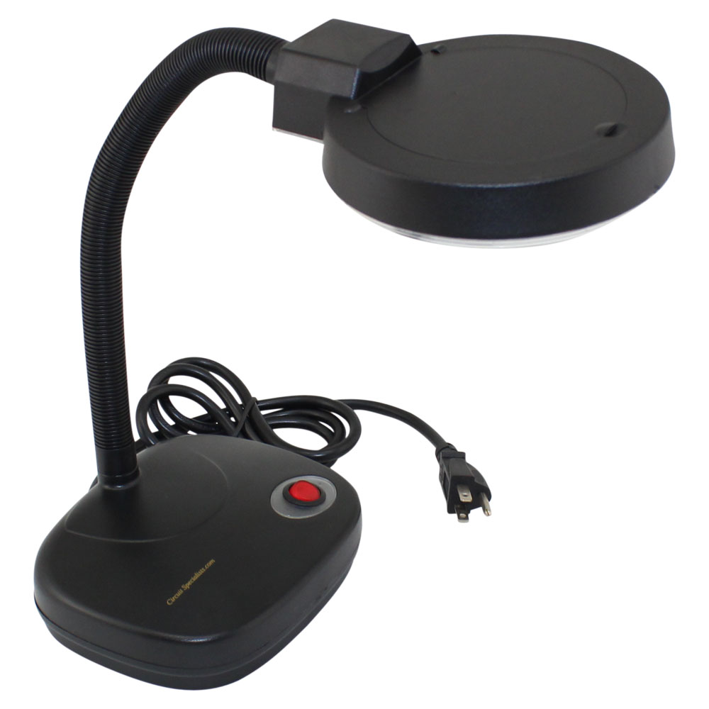Magnifying Table Lamp with 2x/20x Magnifier Lens