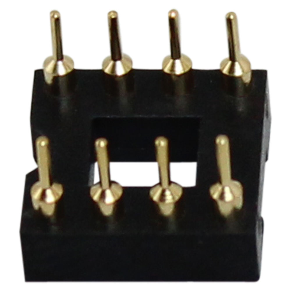 8 Pin Machine Tooled Low Profile IC Socket