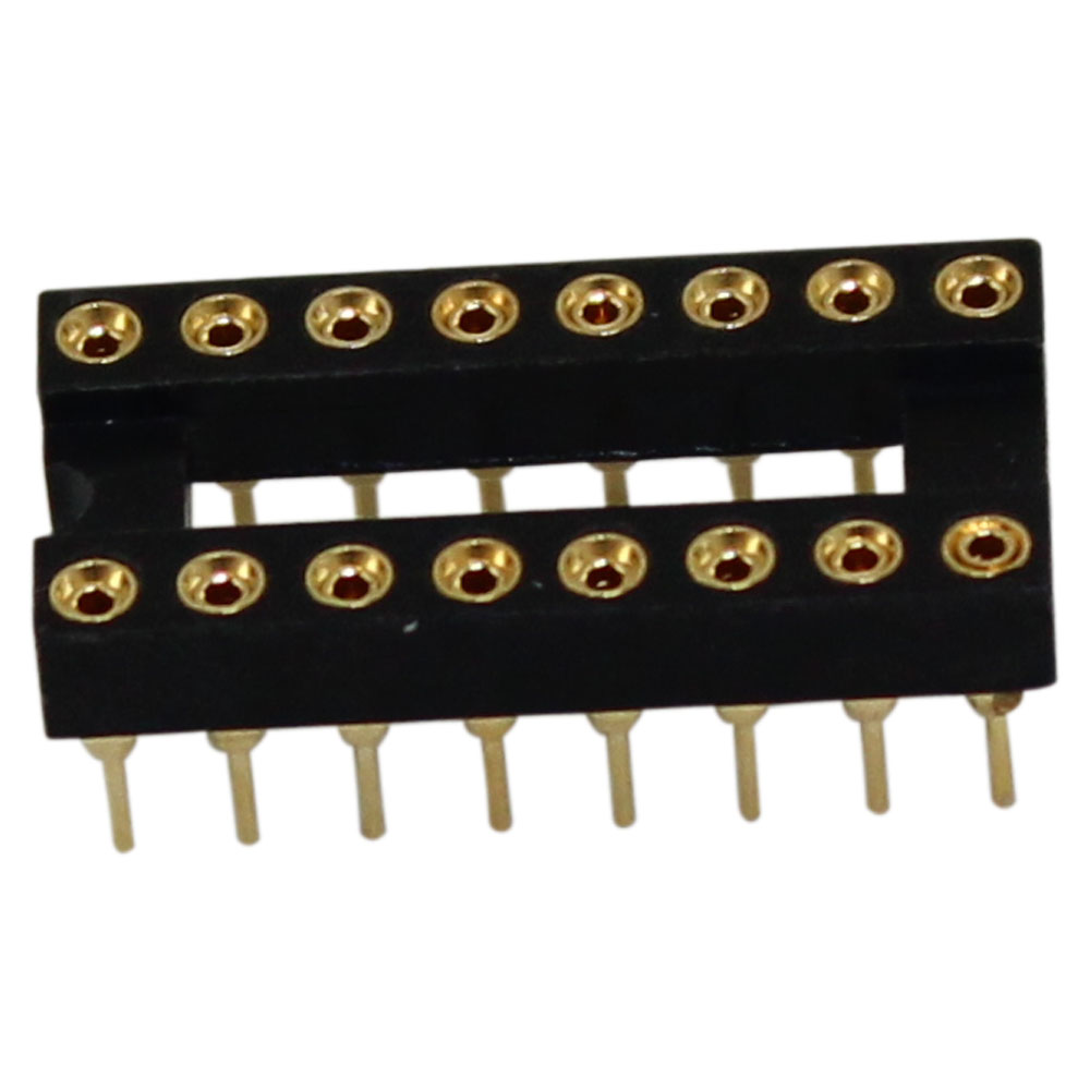 16 Pin Machine Tooled Low Profile IC Socket