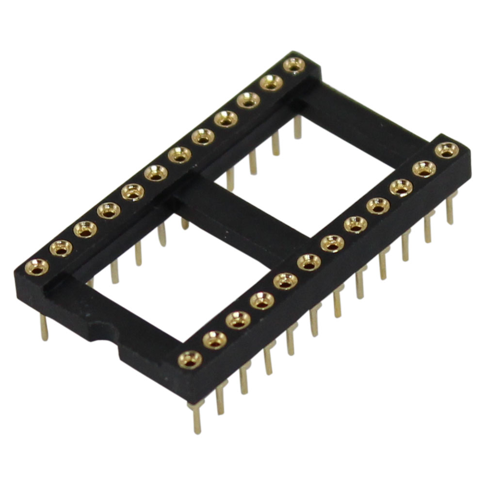 24 Pin Machine Tooled Low Profile IC Socket