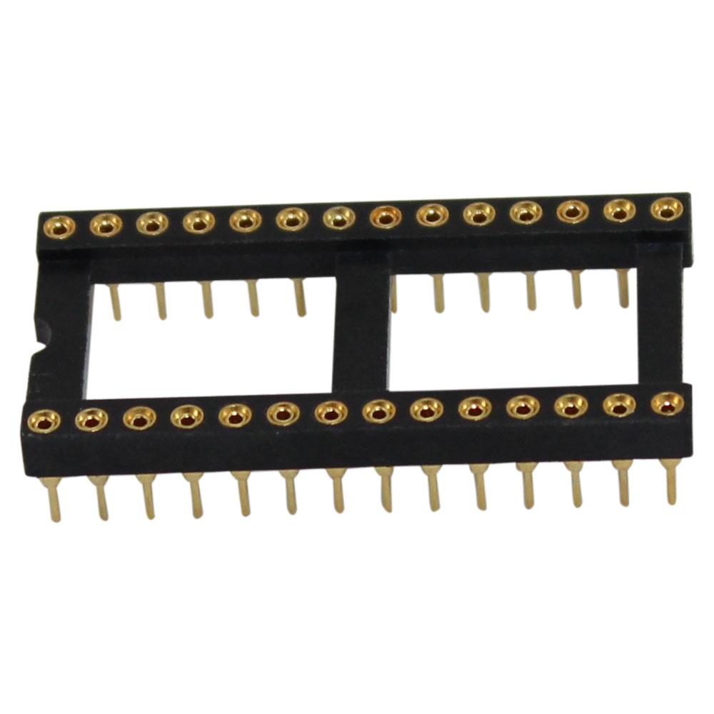 28 Pin Machine Tooled Low Profile IC Socket