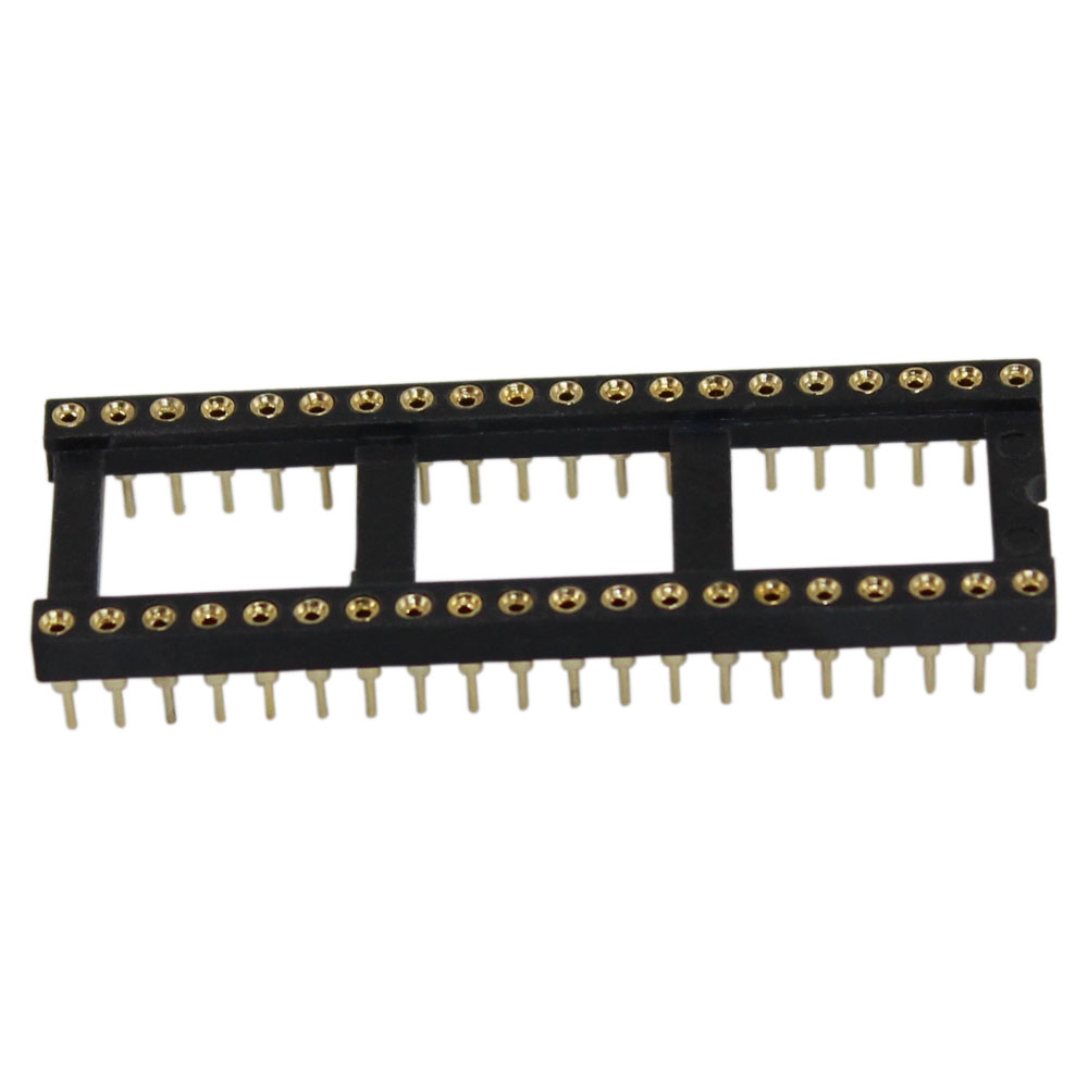 1 Pc Augat DIP24 .600"W  Gold Machined Pin Teflon PTFE IC Socket 