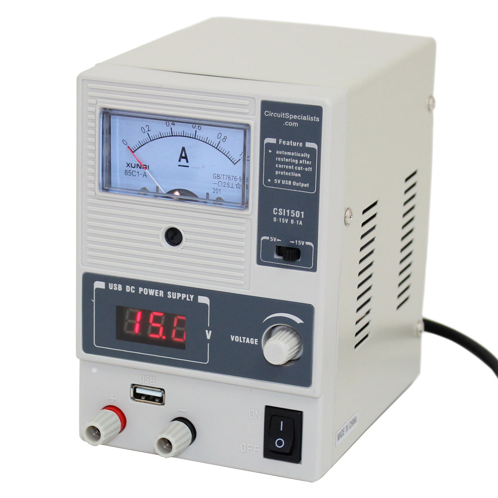 0-15 VOLT/0-1AMP BENCH POWER SUPPLY