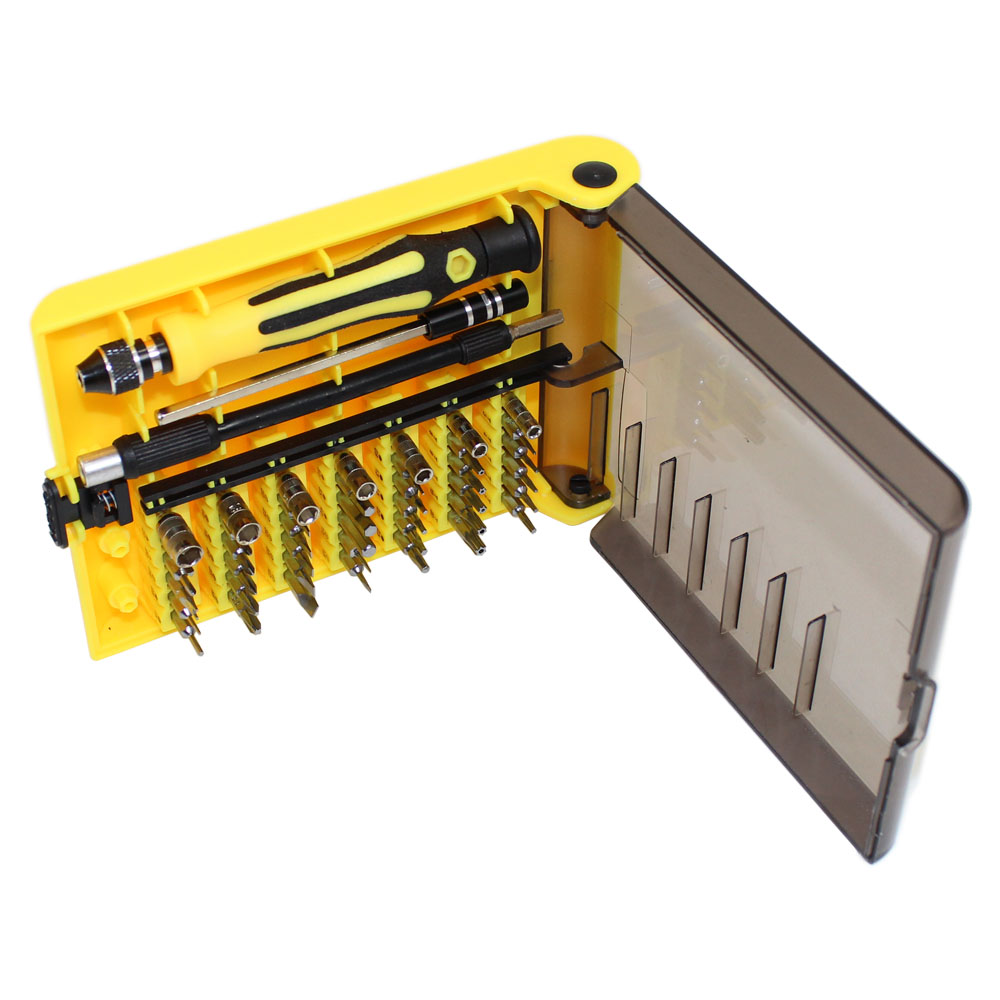 45 Piece Screwdriver Set in Plastic Organizer