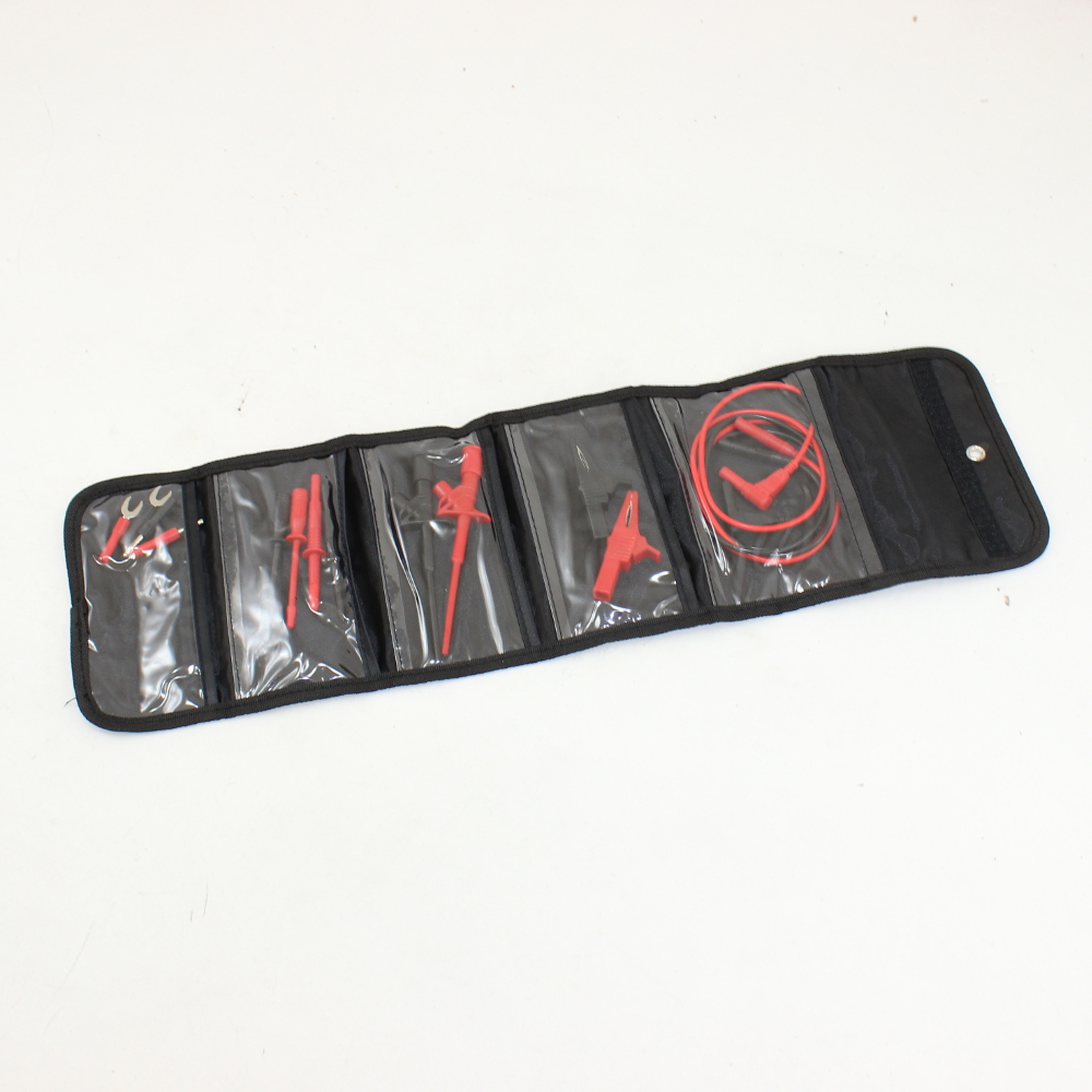 14 Piece Test Lead Kit with Roll Up Bag