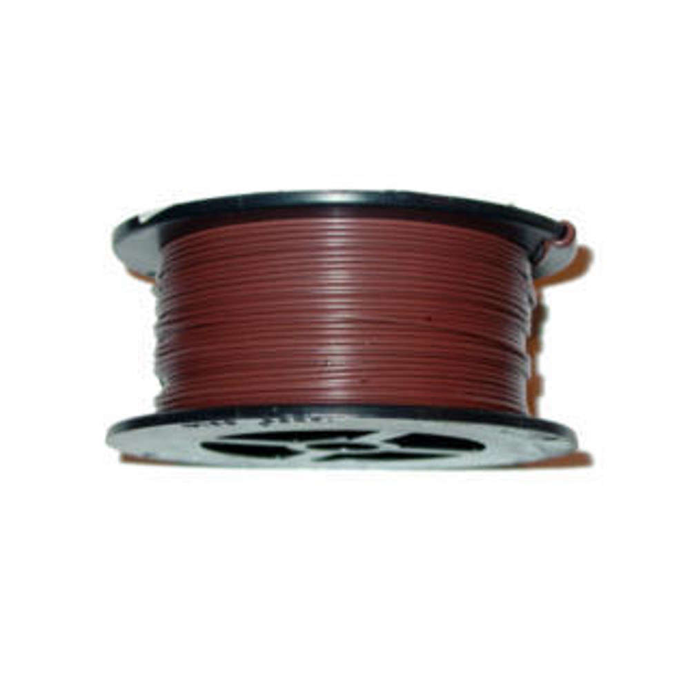 100' 18AWG SOLID HOOK-UP WIRE, BROWN