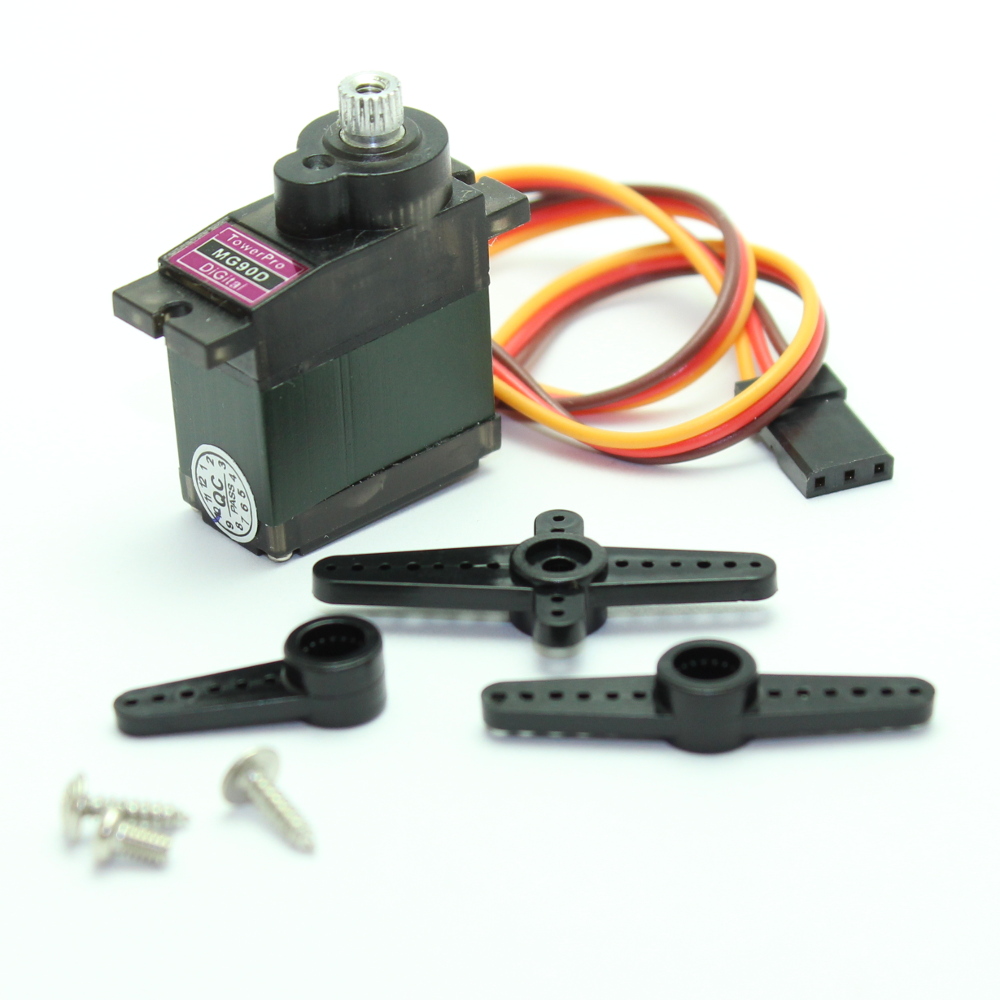 TowerPro MG90D Digital Metal Gear servo with 13g Double Ball Bearing