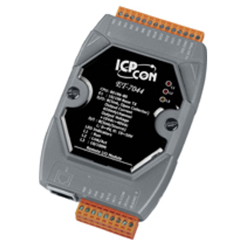8 CHANNEL ISOLATED SINK TYPE OPEN COLLECTOR OUTPUT AND 8 CHANNEL ISOLATED DIGITAL INPUT DATA ACQUISITION MODULE WITH 32-BIT COUNTERS,