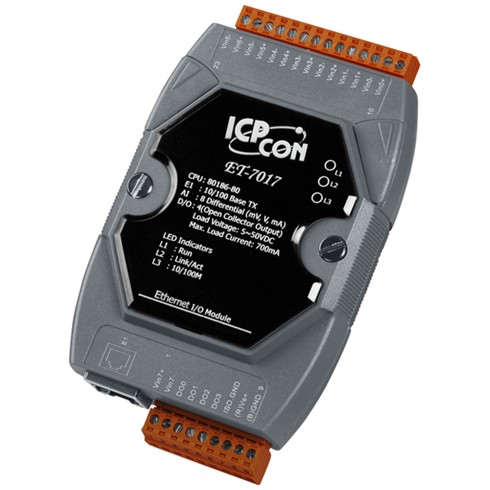 8-CHANNEL VOLTAGE & CURRENT ANALOG INPUT WITH HIGH VOLTAGE PROTECTION AND 4-CHANNEL ISOLATED DIGITAL OUTPUT DATA ACQUISITION MODULE,