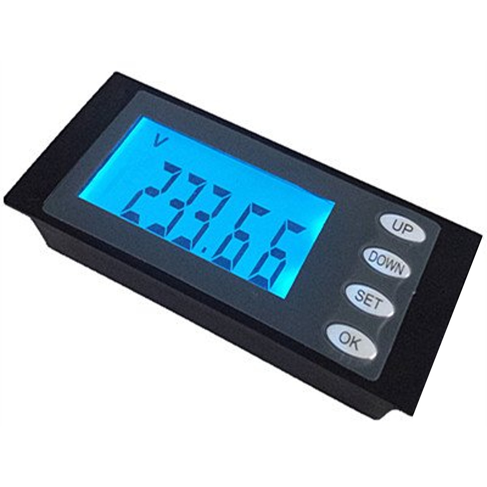 US Stock Blue LCD Digital AMP Current Panel Meter Ammeter AC 20A & Shunt 