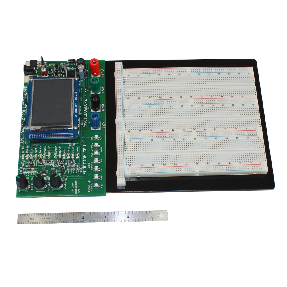 Breadboard With Oscilloscope Function Generator And Analyzer My XXX