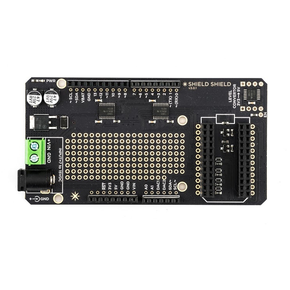 THE SHIELD SHIELD ENABLES YOU TO USE ARDUINO SHIELDS WITH YOUR PHOTON.