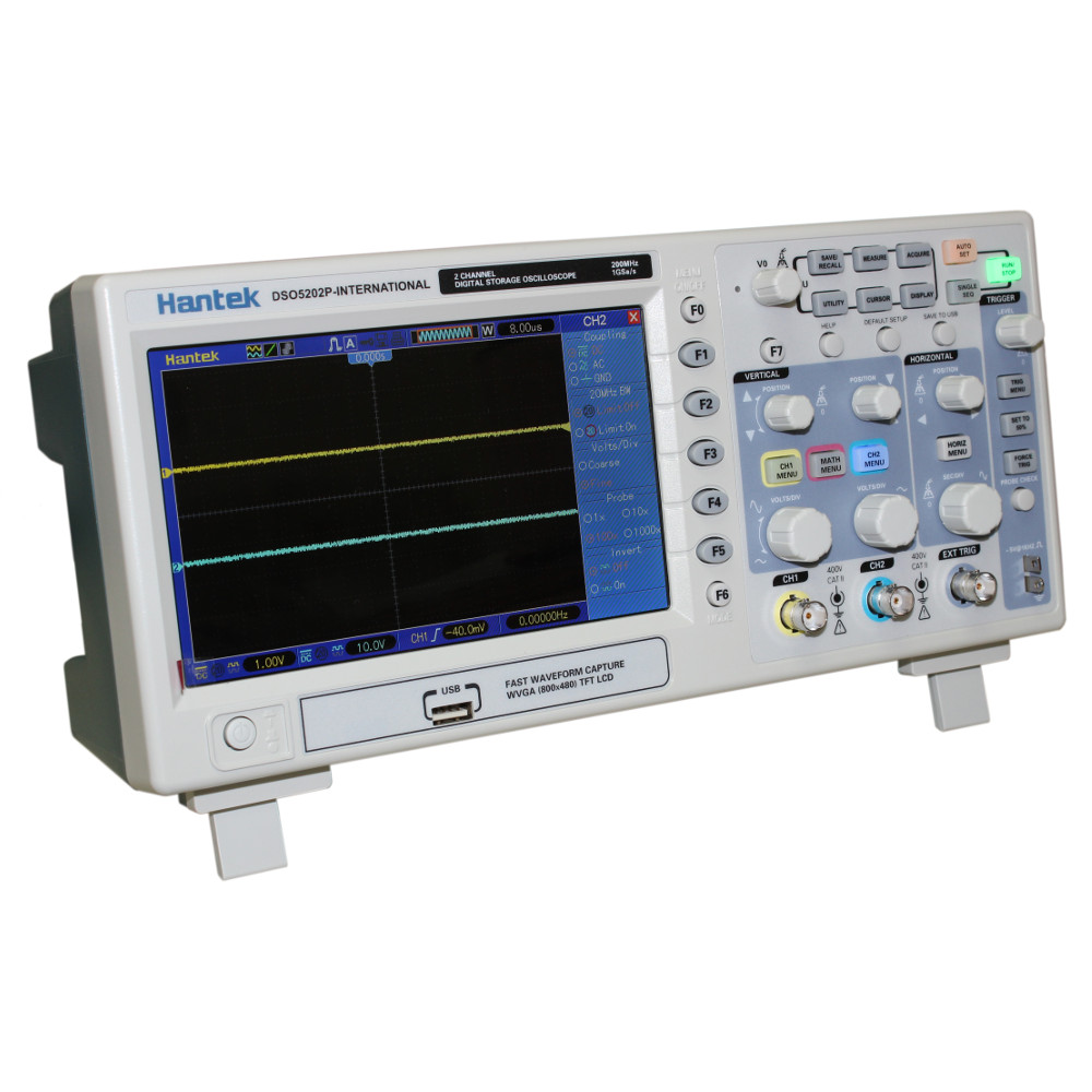 Hantek DSO5202P 200MHz, 2 Channel Digital Storage Oscilloscope