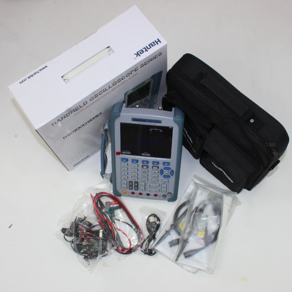 Hantek 2 CH DSO1062B Digital Handheld Oscilloscope Multimeter 60MHz 1Gsa//S