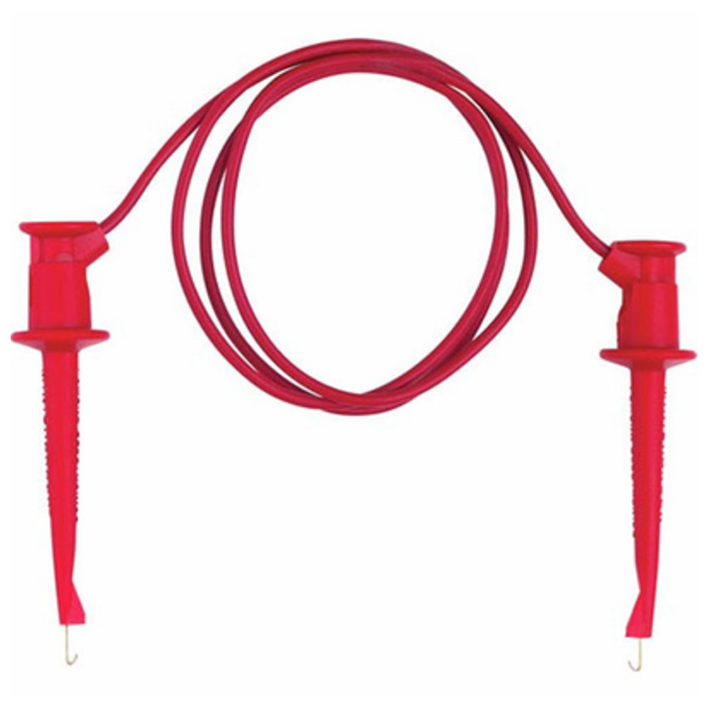24in Red Minigrabber Test Clip Patch Cord