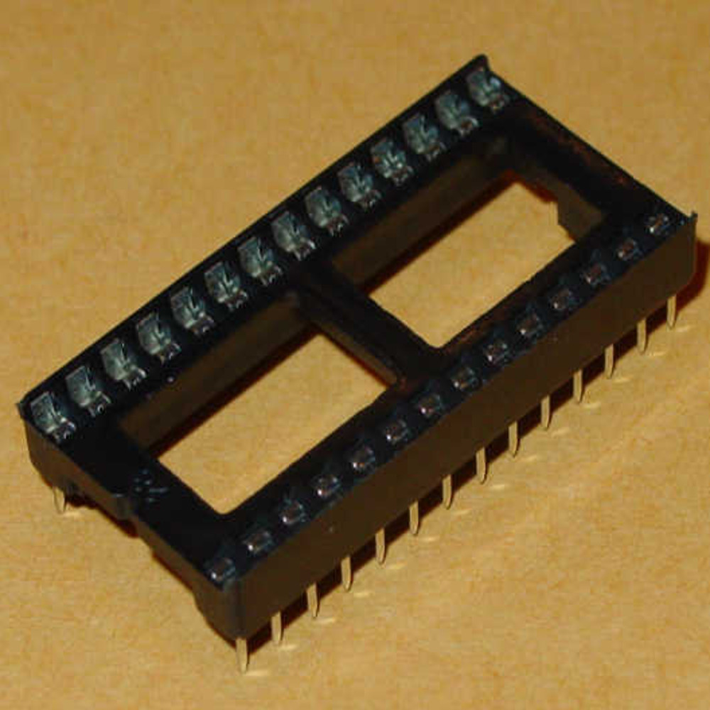 28 Pin Solder Tail Low Profile Dual Wipe IC Socket