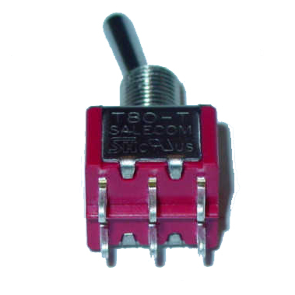 (ON) OFF (ON) DPDT Miniature Toggle Switch