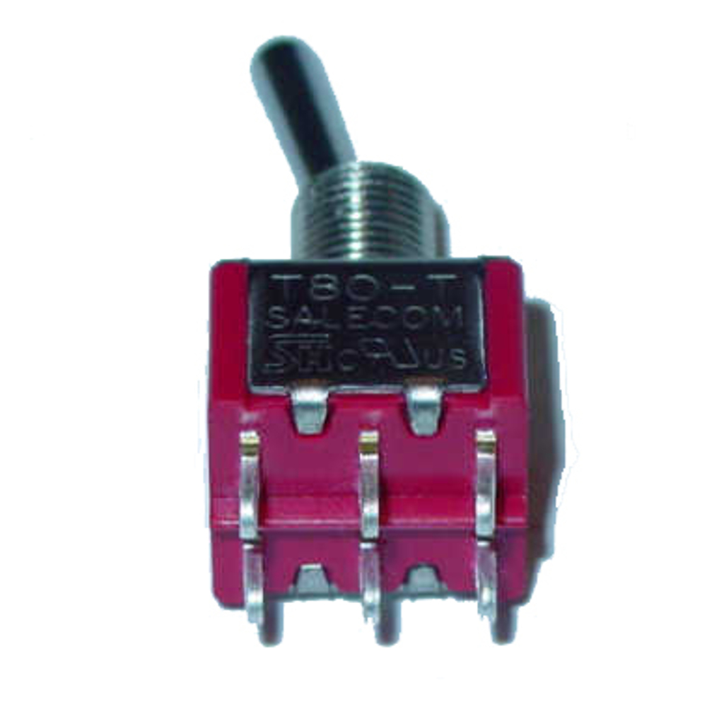 ON NONE (ON) DPDT Miniature Toggle Switch