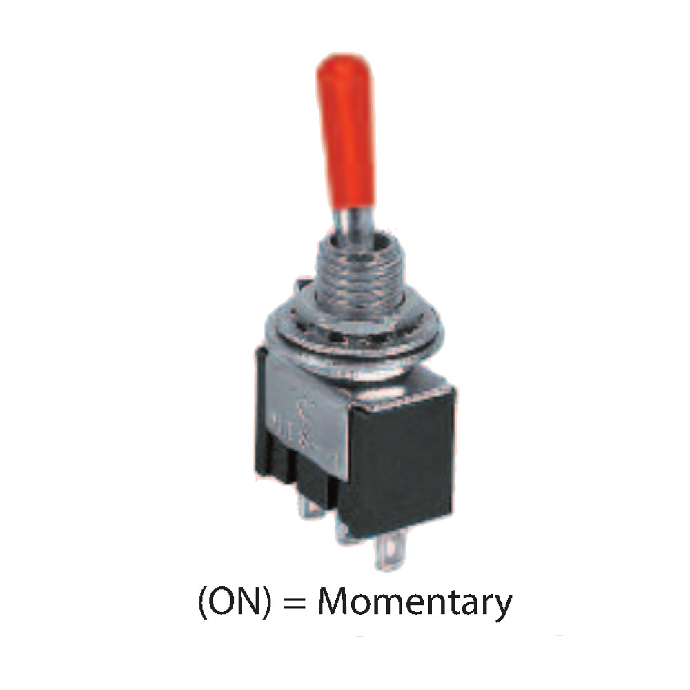 3P (ON)-OFF-(ON)/SPDT Mini Toggle Switch (Momentary)