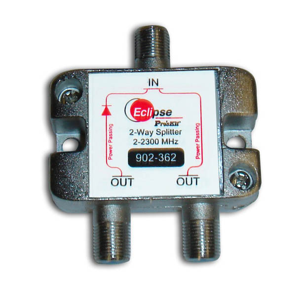 2 WAY SATELLITE TV SPLITTER 2-2300 MHZ
