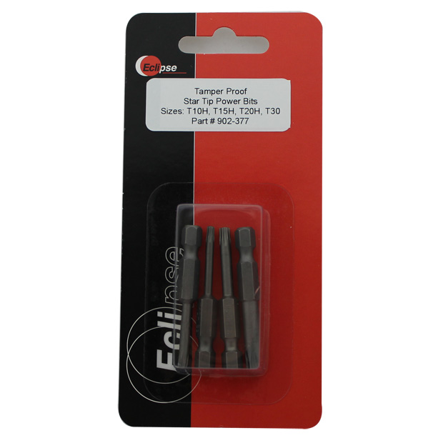 4 PC TAMPER PROOF, STAR TIP 1-15/16