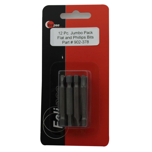 12 PC JUMBO PACK ASSORTED FLAT AND PHILLIPS 1-15/16