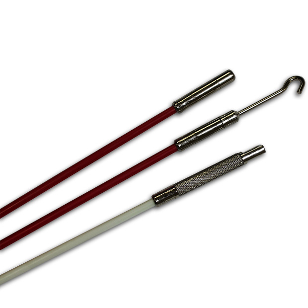 15' CABLE FISH KIT QTY. 2, 5' RED 3/16 RODS QTY. 1, 5' GLOW 3/16 ROD QTY. 1, MINI HOOK QTY. 1, MINI EYE