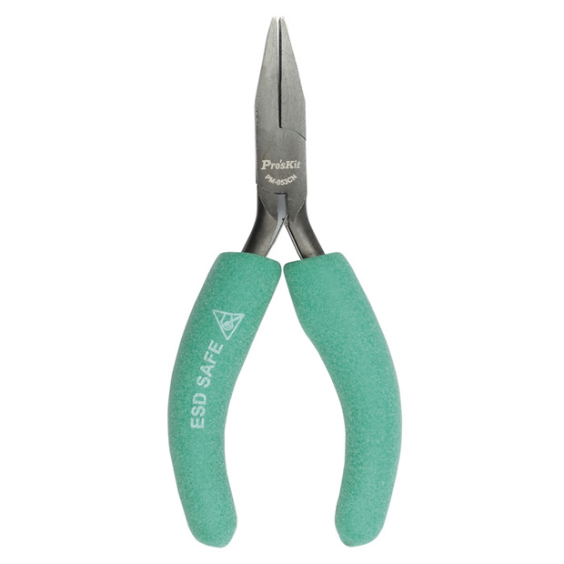 ESD SAFE CUSHION GRIP PLIERS - CHAIN NOSE