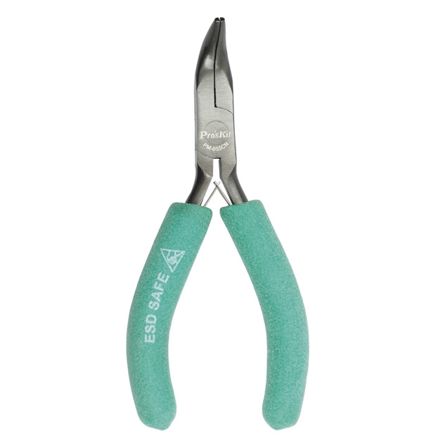 ESD Safe Cushion Grip Bent Nosed Pliers