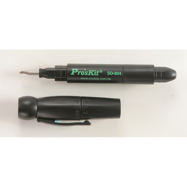 5 - in - 1 Screwdriver with LED Flashlight