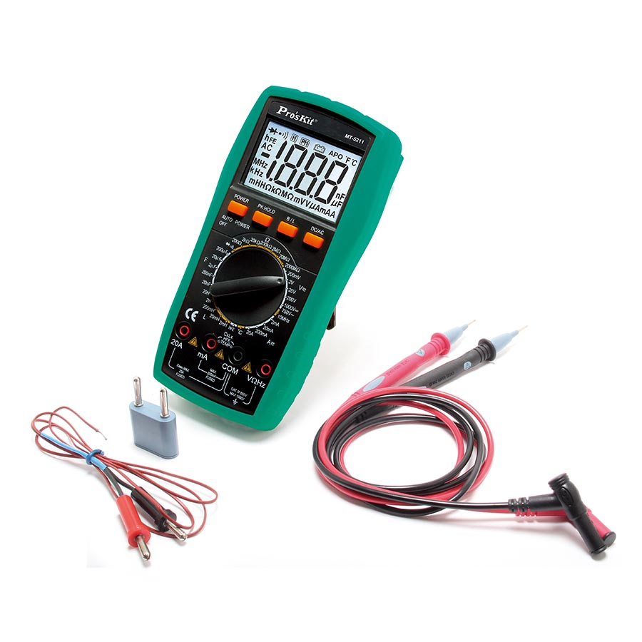 Pro's Kit 3 1/2 Digit Digital LCR Multimeter