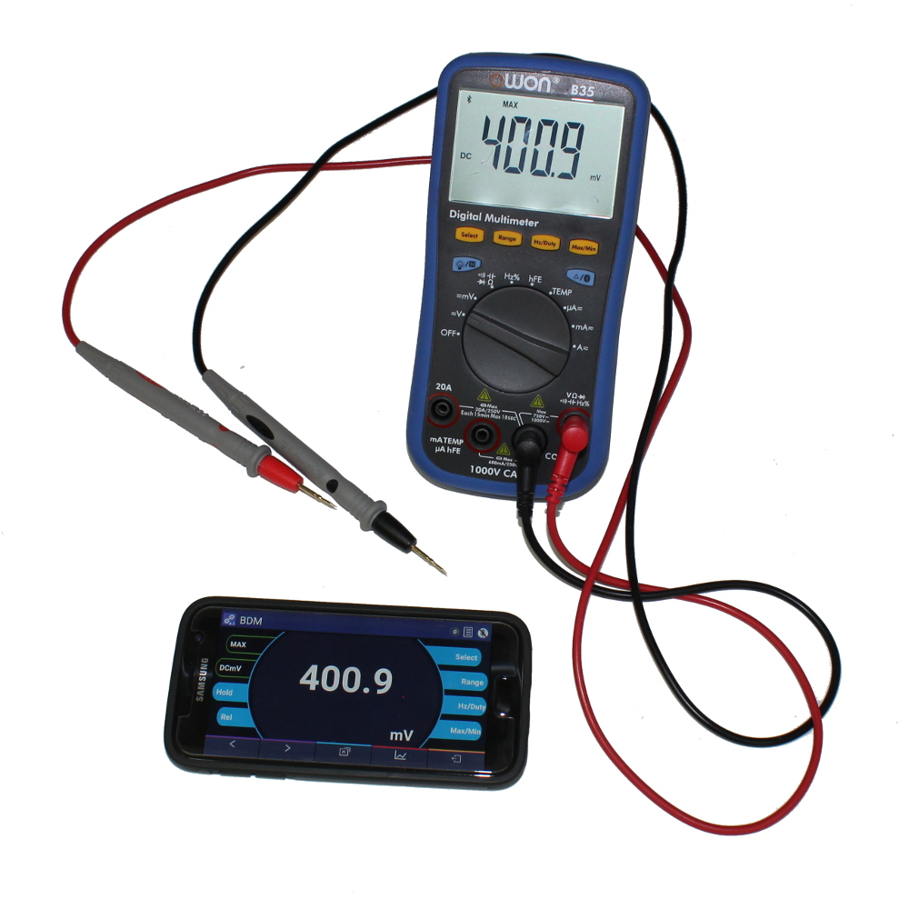 OWON B35 BLUETOOTH MULTIMETER, AND DATA-LOGGING