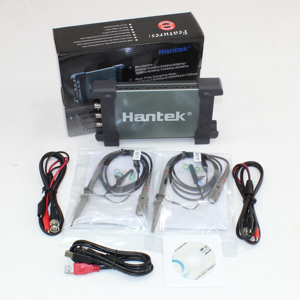 Hantek 6204BC 4Ch 200 MHz USB Oscilloscope