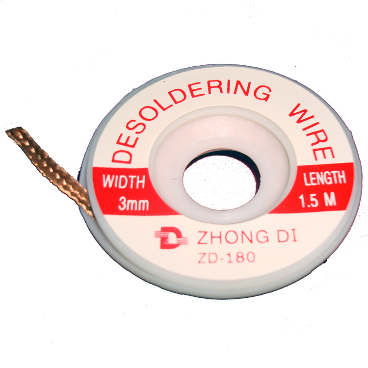 DESOLDER BRAID 1.5M ROLL 3.0 MM LENGTH