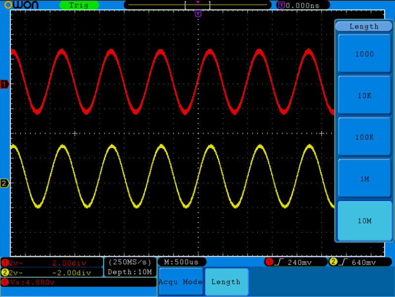 OWON SDS8202V 200MHz 2Ch Deep Memory Digital Storage Oscilloscope
