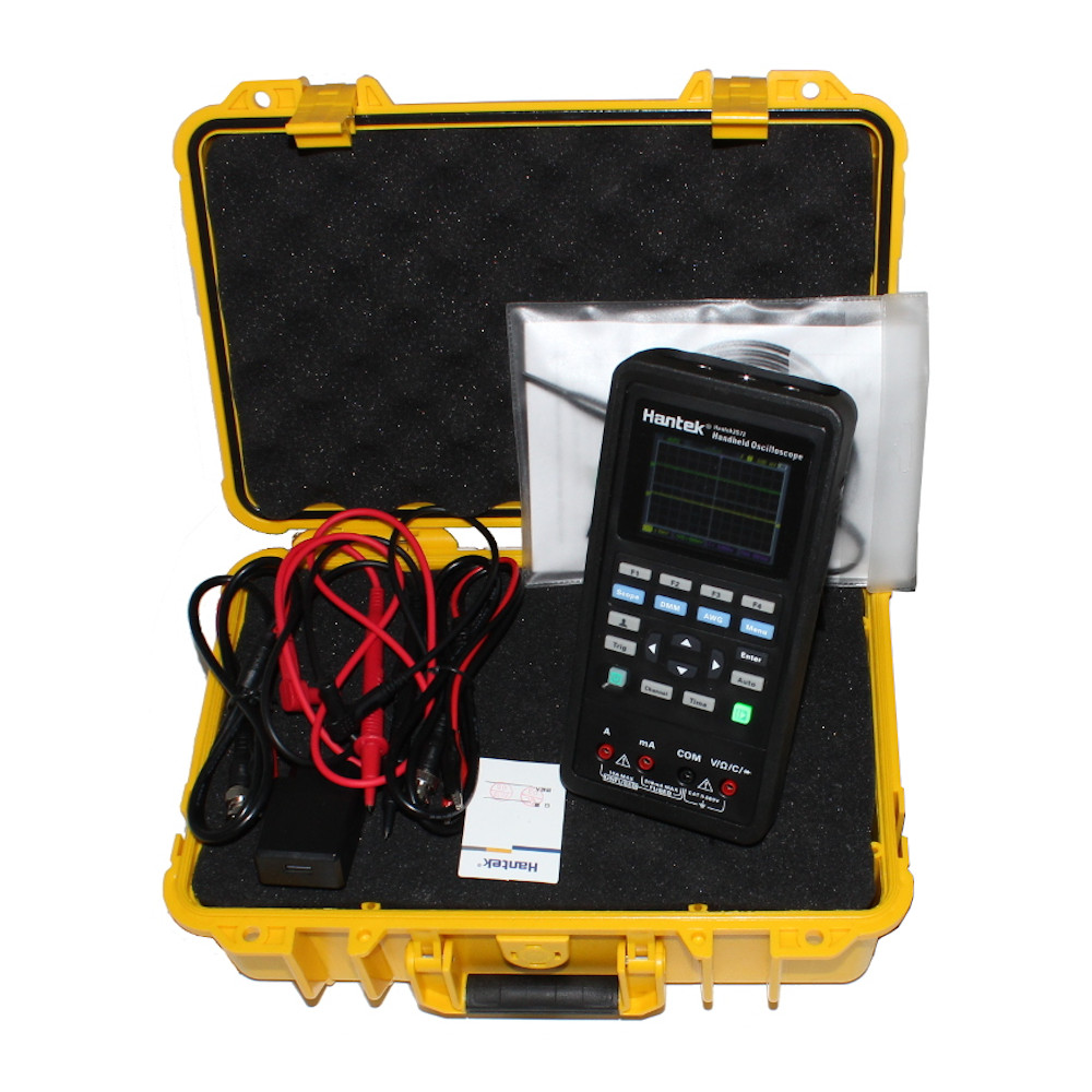 INCLUDES HANTEK2D72 70MHZ HANDHELD OSCILLOSCOPE/MULTIMETER