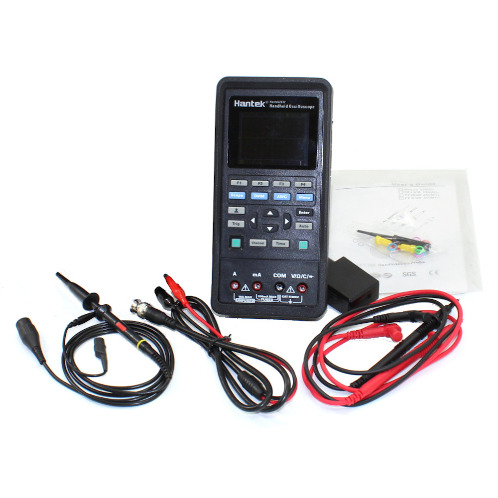 Hantek2D72 3-in-1 70 MHz Oscilloscope, Waveform Generator & Digital Multimeter with a Tactical Safety Case
