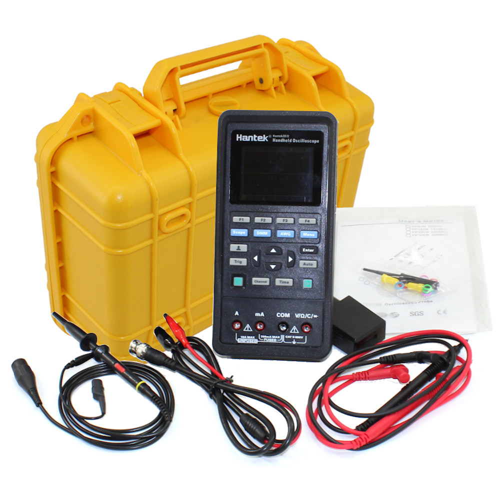 INCLUDES HANTEK2D72 70MHZ HANDHELD OSCILLOSCOPE/MULTIMETER