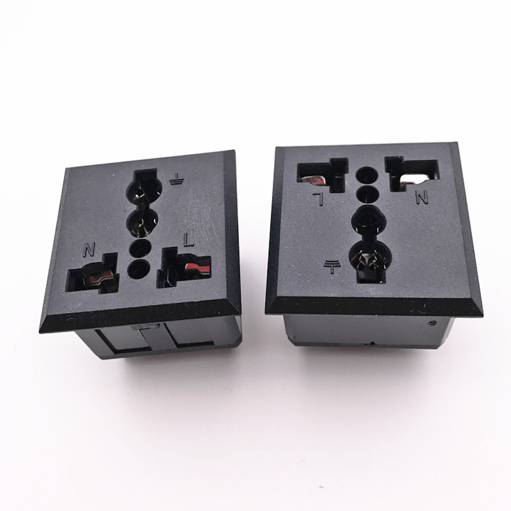 Chassis Mount Universal 3 Prong AC Socket