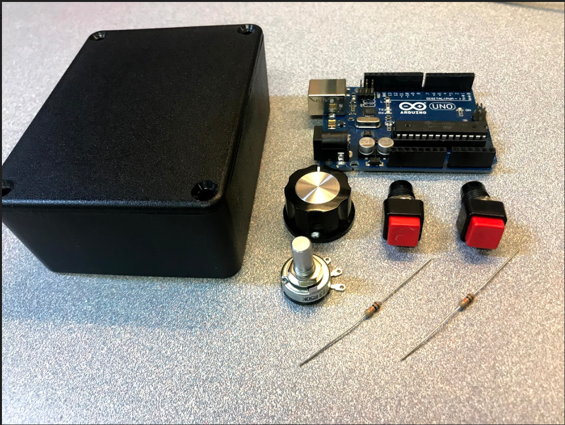 BASIC CONTROL BOX WITH AN ARDUINO MICROCONTROLLER AND PROJECT BOX