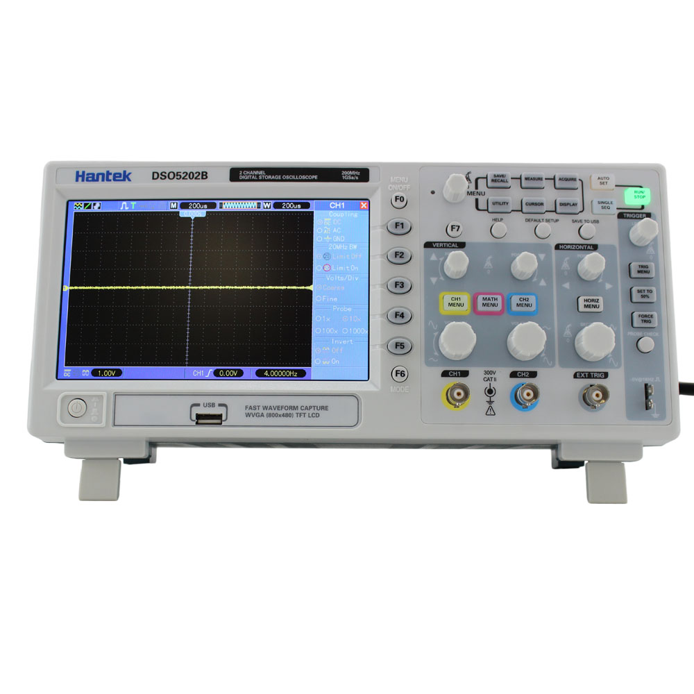 Hantek DSO5202B 200MHz, 2 Channel Digital Storage Oscilloscope