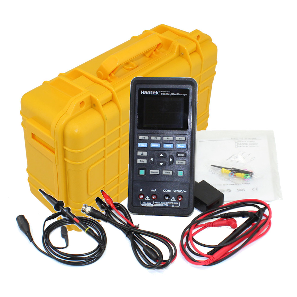 Hantek2D72 3-in-1 70 MHz Oscilloscope, Waveform Generator & Digital Multimeter with a Tactical Safety Case