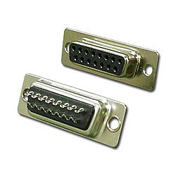 15 Pin Female D-Sub Connector