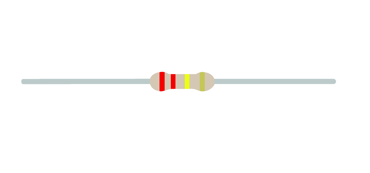 Carbon Film Resistor 220K Ohm 1/4 Watt 5%
